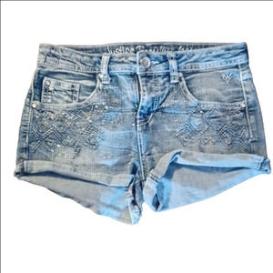 JUSTICE PREMIUM  JEANS SHORTS, SIZE 10 1/2.